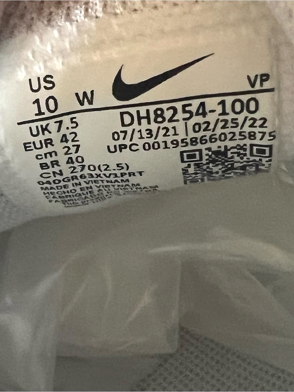Nike white gray womens sneakers tennis shoes 10 EUC Running experience run flex - Picture 6 of 6